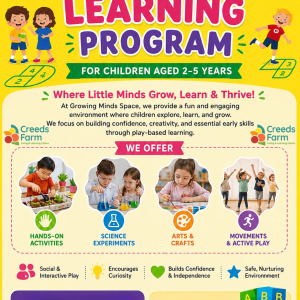Growing Minds Space Learning program attendance ticket