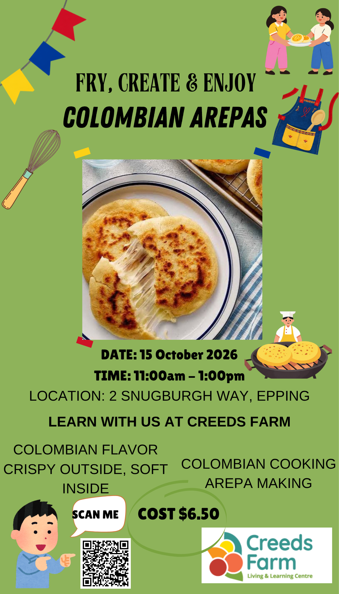 Baking Class – Thai dessert and Colombian Arepas!